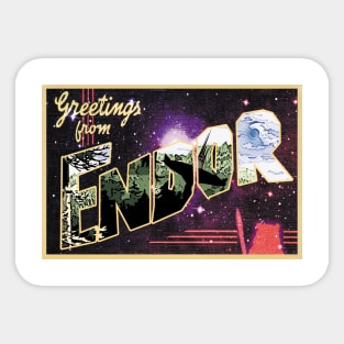 Greetings from Endor! Sticker